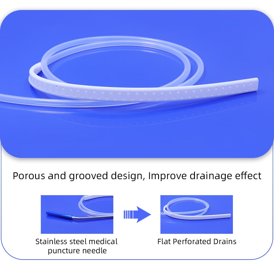 Silicone Flat Perforated Drains features