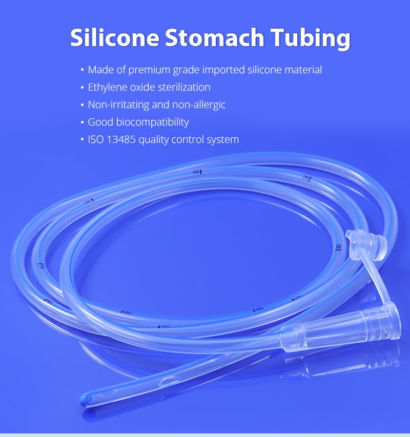 Silicone Stomach Tubes Sterile Silicone Gastric Feeding Tubes