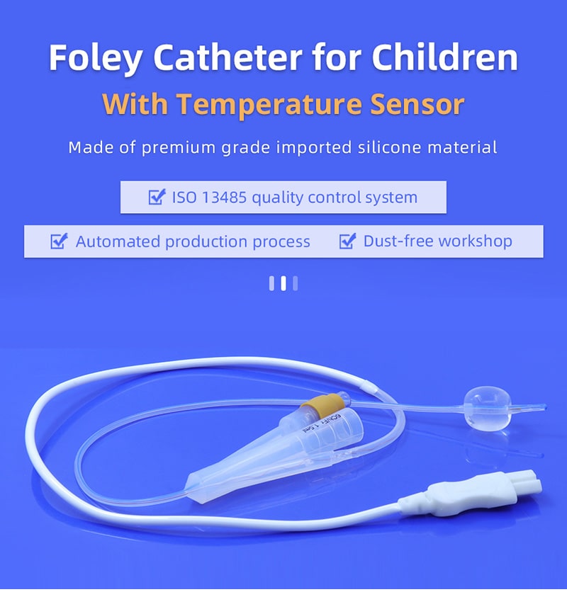 foley catheter for children with temperature sensor