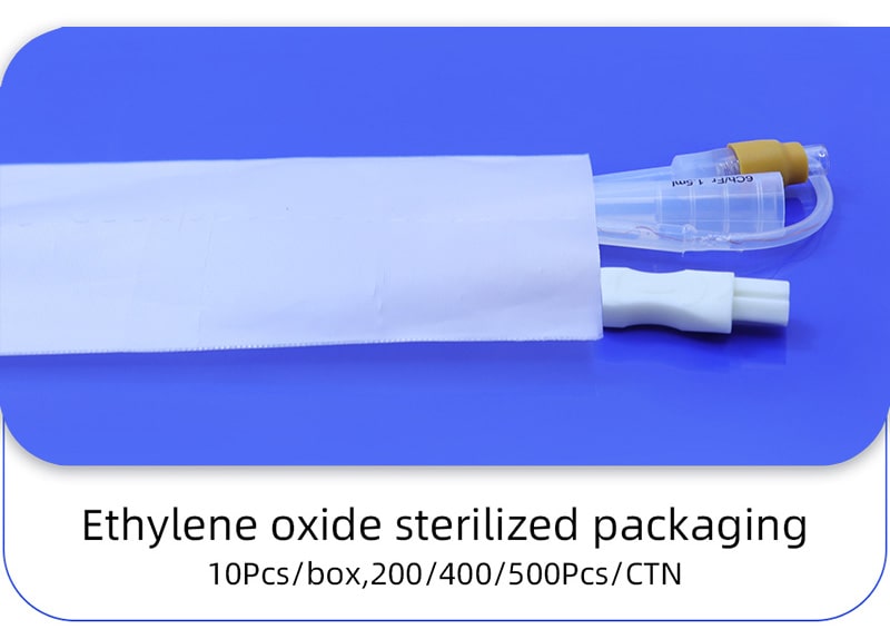 packaging detail of child foley catheter