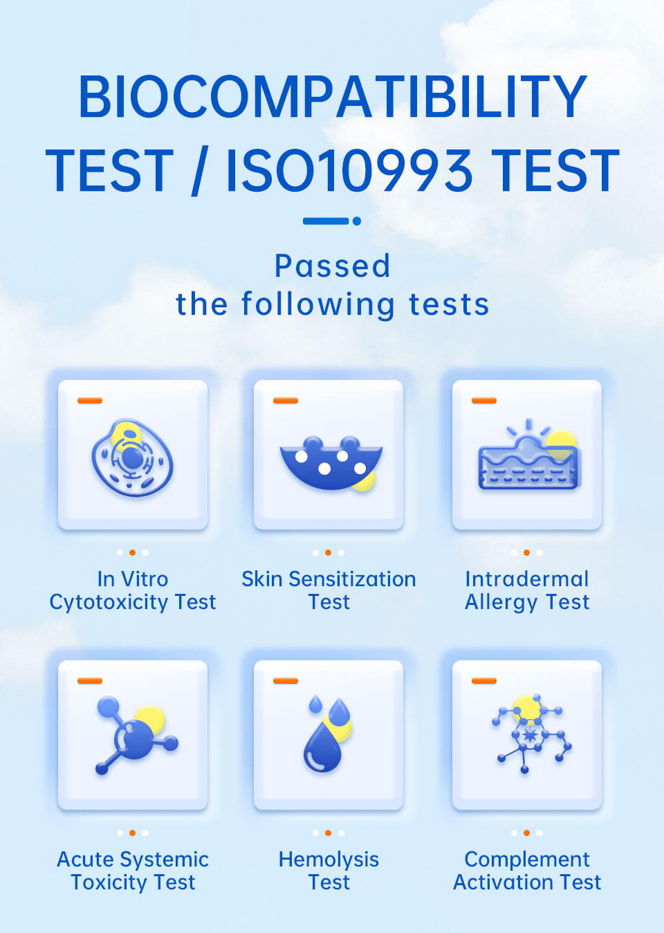 silicone gastric tube passed the six biocompatibility test